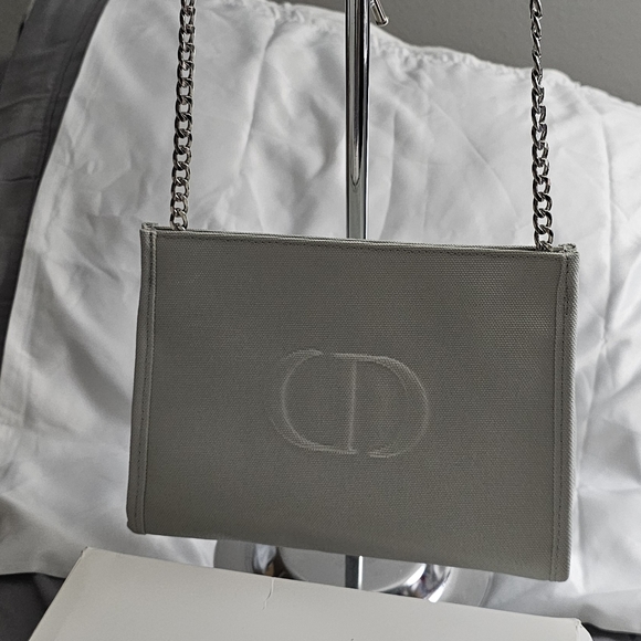 NIB Christian Dior "CD" Pouch with Double Snap Closure - Picture 1 of 14